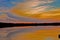Sunset at Lake Crabtree