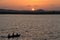 Sunset at lake Polonnaruwa