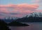 Sunset of Lake Wakatipu, Queenstown, New Zealand