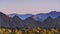 Sunset Landscape in Coachella Valley, Palm Desert, California