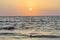 Sunset landscape nature waves panorama water horizon coast