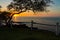 Sunset on The Lava Cliffs Below The Ala Kahakai Trail National Historic Trail,