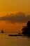 Sunset leisure time on Boracay beach. Philippines