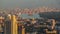 Sunset light bangkok river traffic port panorama 4k time lapse thailand