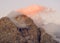 Sunset light over Monte Antelao (3264m), Cortina d\\\'Ampezzo, Dolomites, Italy, Europe