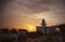 Sunset of lighthouse at Kaohsiung harbor (Gao Xiong, Taiwan)