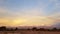 Sunset lights in the arid and desolate landscape of the Atacama Desert