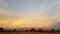 Sunset lights in the arid and desolate landscape of the Atacama Desert