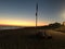 Sunset of litorale romano