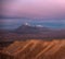 Sunset long exposure of Licancabur volcano in Atacama desert