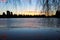 Sunset, Lost Lagoon, Vancouver