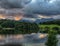 Sunset at Loughrigg Tarn in Lake District