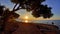Sunset on lovina beach bali