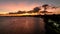 Sunset at Maceio Alagoas Brazil. Landmark beach at Northeast Brazil.