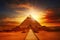 Sunset Magic Over Egypt\\\'s Treasures.