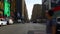 Sunset manhattan traffic street crosswalk panorama 4k new york usa