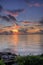 Sunset at marina Fernandina Beach Amelia Island Florida