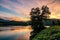 Sunset, Martins Fork Lake, Kentucky