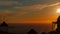 Sunset in the Mediterranean Showing a Traditional Windmill