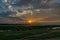 Sunset at the Mekong river.