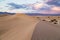 Sunset at Mesquite Flat Sand Dunes in Death Valley National Park, California, USA