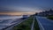 Sunset on the Millenium Light House at West Lepe in the New Forest National Park, UK