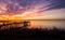 Sunset on Mobile Bay in Daphne, Alabama Bayfront Park Pavilion