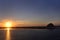 Sunset on Morro Bay Harbor, California