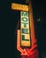Sunset Motel vintage sign at night, Seaside Heights, New Jersey