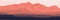 Sunset in mountain canyon vector illustration