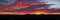 Sunset mountain orange county panorama