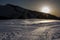 Sunset Mountain Snow Dolomites