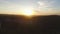 Sunset in the mountains landscape. Shot. Dramatic sky, View of the sunset in the canyon. Colorful stones and sunbeams