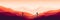 Sunset at moutain canyon vector illustration