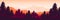 Sunset at moutain canyon vector illustration