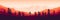Sunset at moutain canyon vector illustration