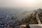 Sunset at Nahargarh fort and wiew to Jaipur