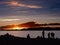 Sunset on Namsto lake, Tibet