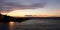Sunset at napier port, Hawke& x27;s Bay