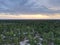 Sunset on the New Jersey Pine Barrens Forest