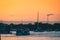 sunset at Noosa boat ramp