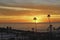 Sunset Oceanside pier California