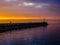 Sunset at the Ogden Point breakwater, Victoria BC