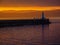 Sunset at the Ogden Point breakwater, Victoria BC