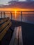 Sunset at the Ogden Point breakwater, Victoria BC