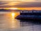 Sunset at the Ogden Point breakwater, Victoria BC