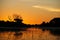 Sunset in the Okavango Delta