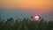 Sunset at Okavango Delta in Botswana