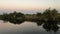 Sunset on Okavango Delta in Botswana