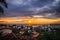 Sunset from old town Puerto Vallarta rooftops